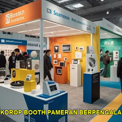 backdrop booth pameran berpengalaman